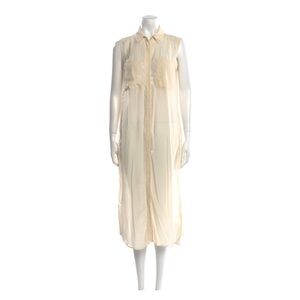 Alexander Wang Sleeveless Silk Button Down Dress or Duster